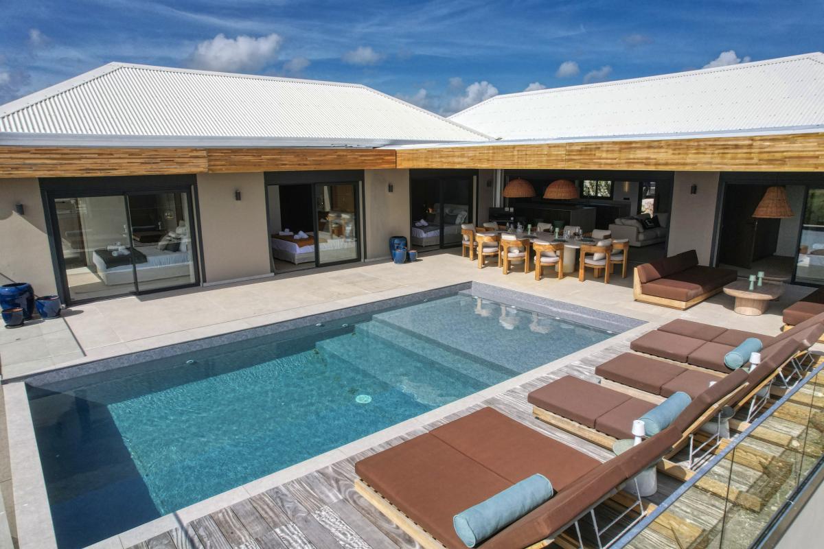 38.Location Villa piscine vue mer St François Guadeloupe_Ensemble